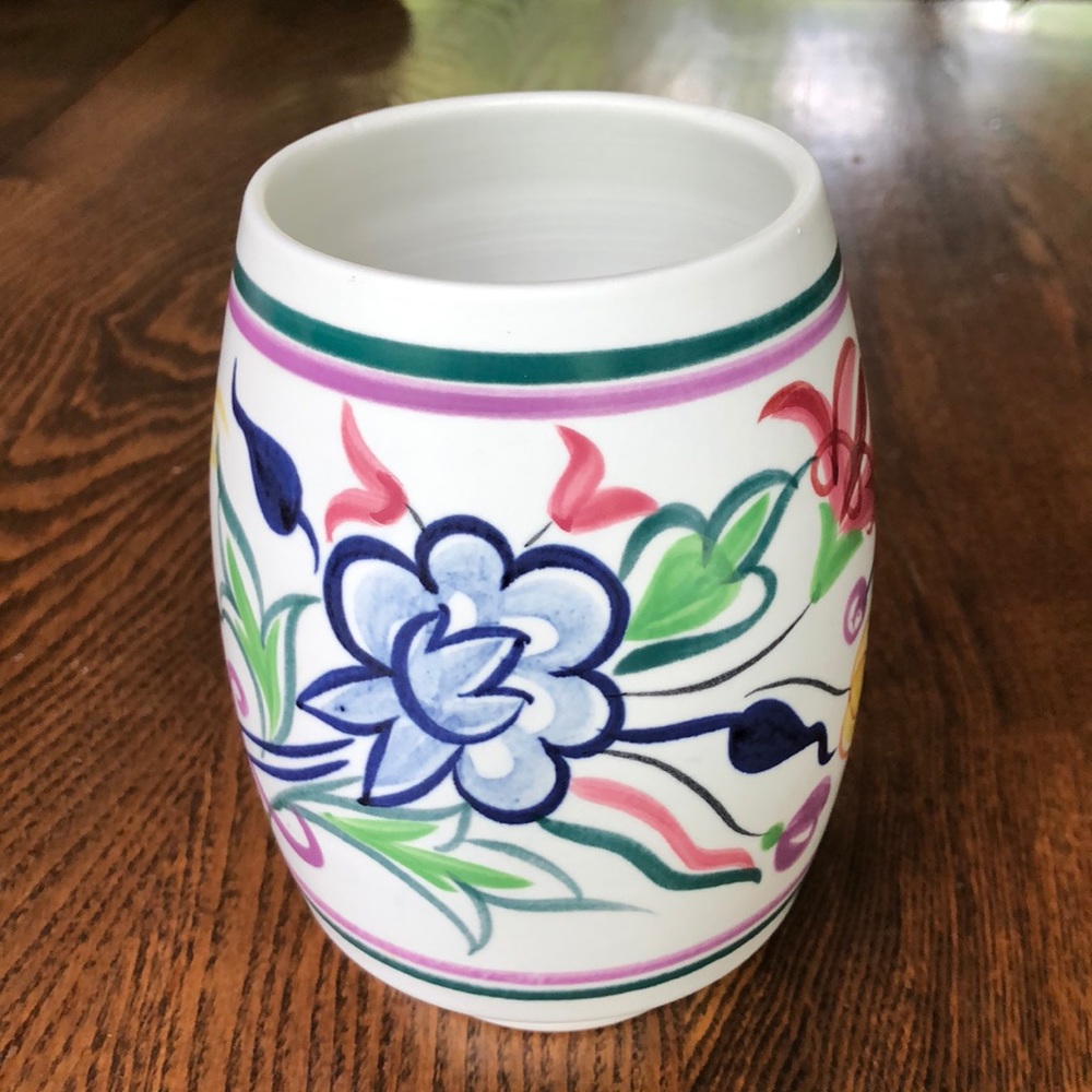 Poole Pottery Traditional Ware Floral Vase BN ~ vintage